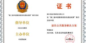 Neogene Has Won The Best Public Service Solution Of China's Police Informatization Construction
